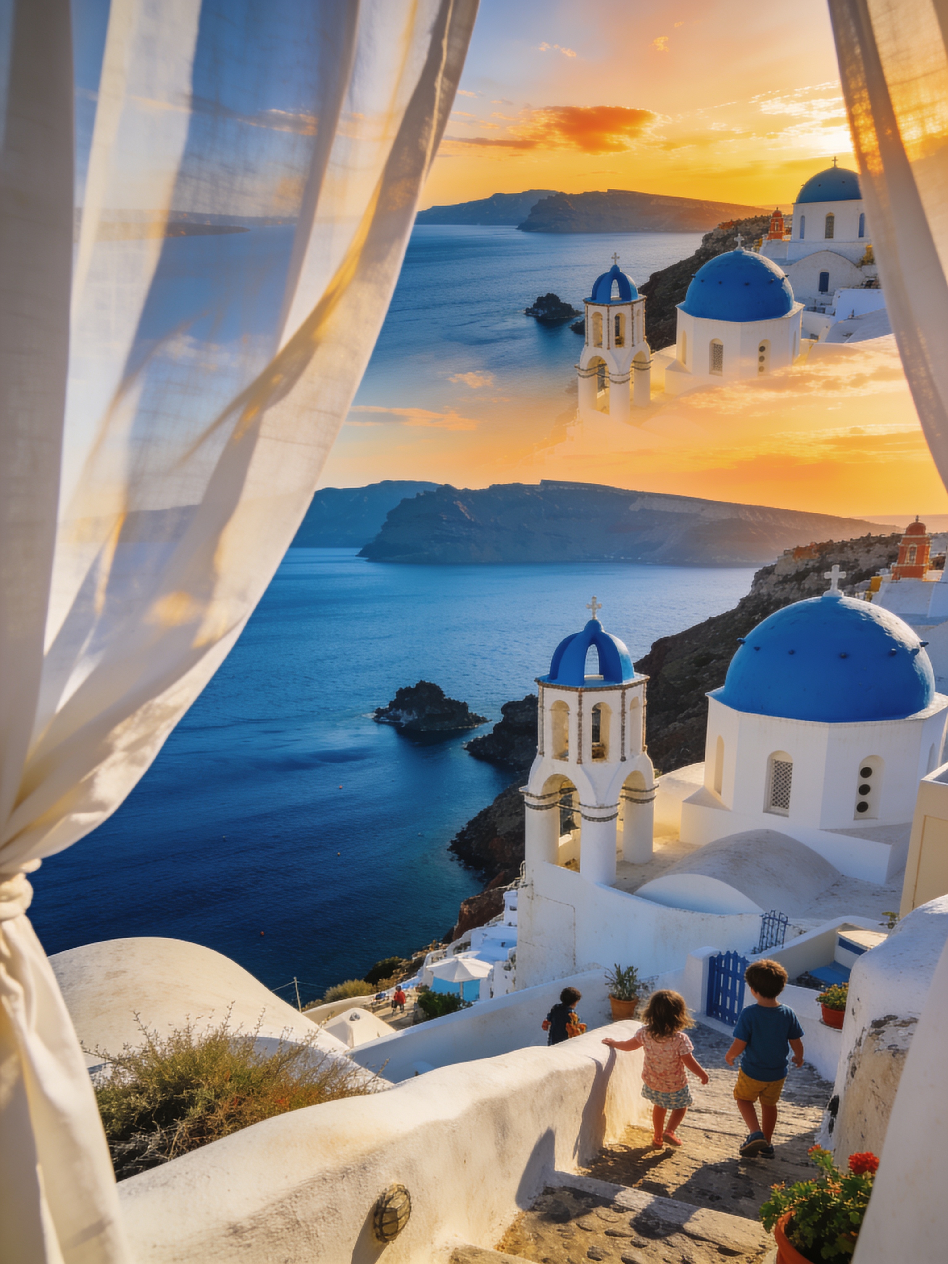 Santorini postcard